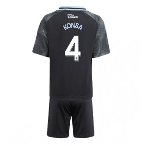 Aston Villa Ezri Konsa #4 Seconda Maglia Bambino 2025-26 Manica Corta (+ Pantaloni corti)